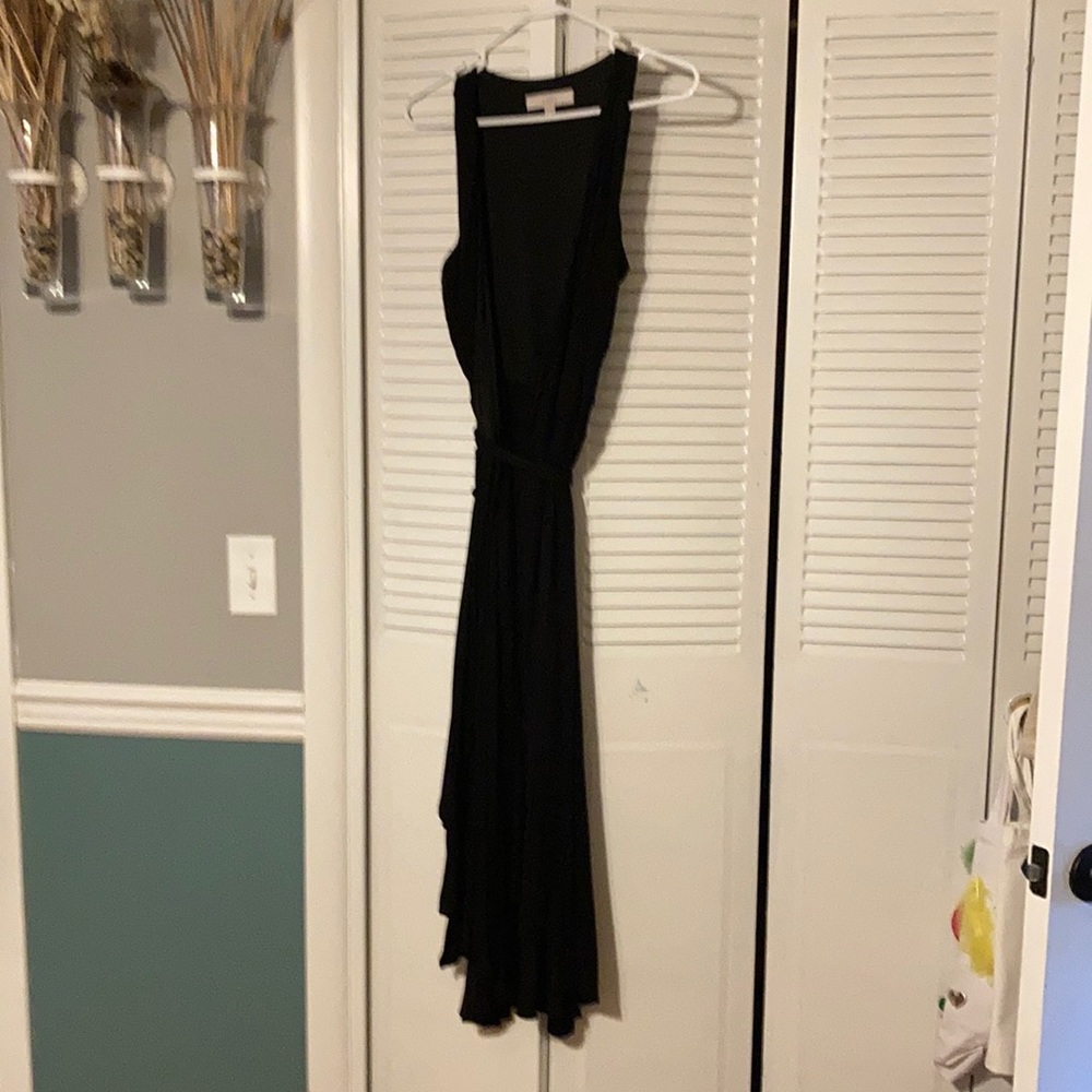 Loft sleeveless wrap dress
